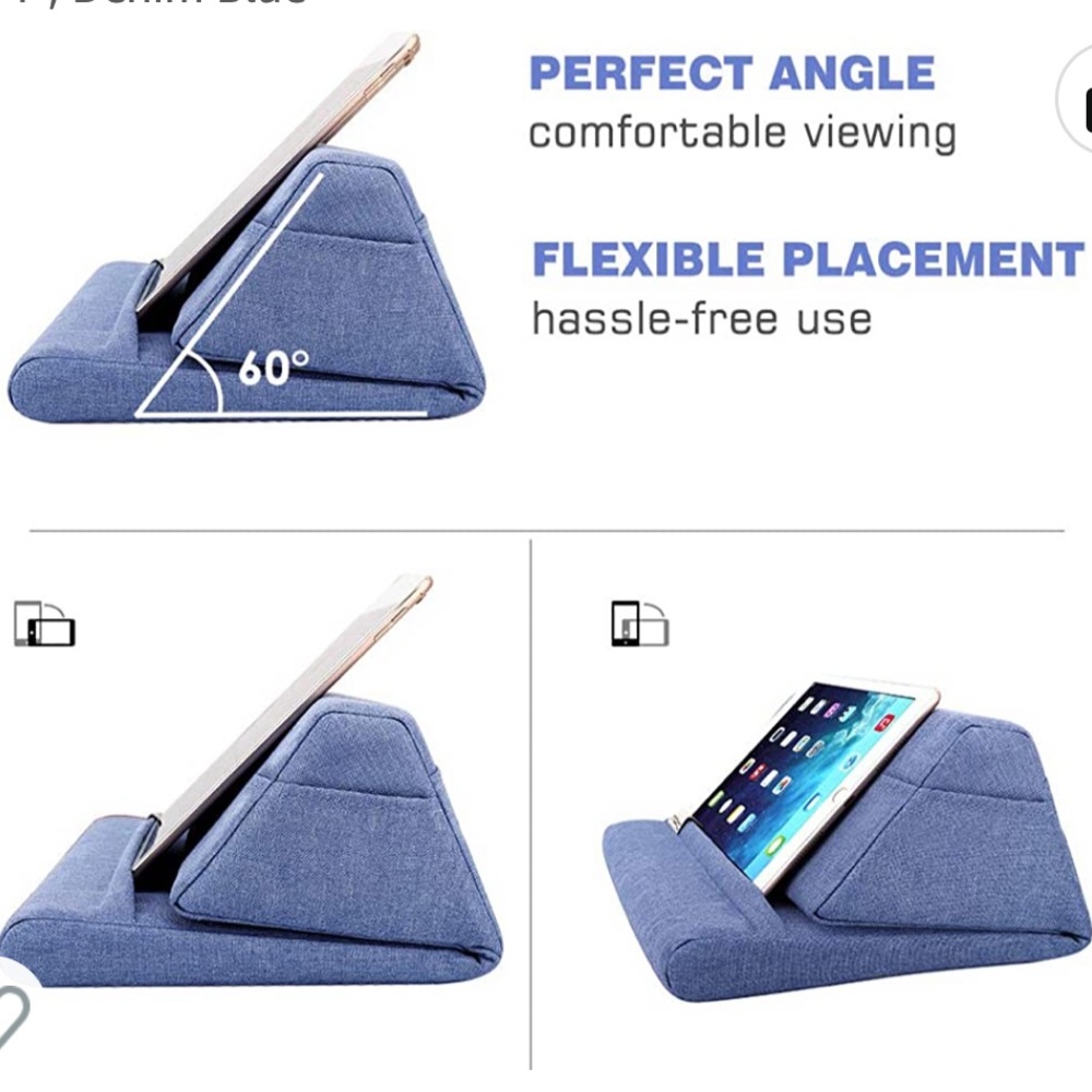 Moko tablet stand or lap rest comfortable adjustable washable cover lightweight - Picture 5 of 11
